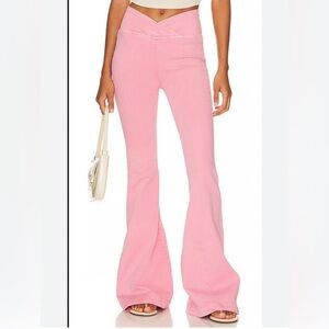 We The Free Pink Flare Jeans